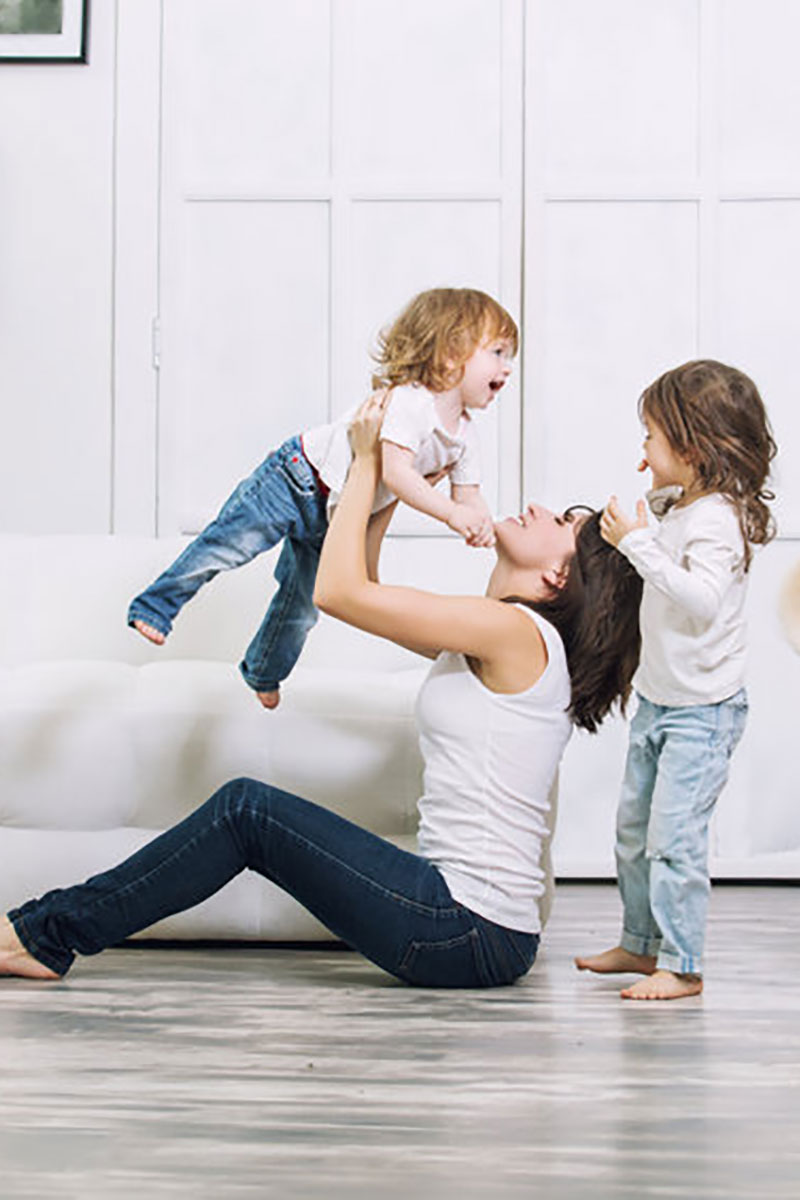 Mother with Kids